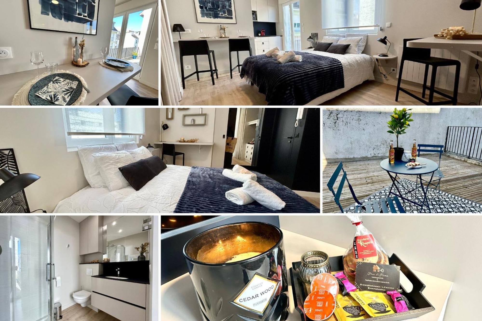 O Studio Terrasse - Centre Ville De Lorient - Gare ภายนอก รูปภาพ
