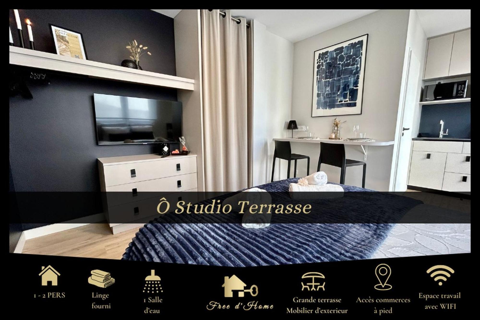 O Studio Terrasse - Centre Ville De Lorient - Gare ภายนอก รูปภาพ